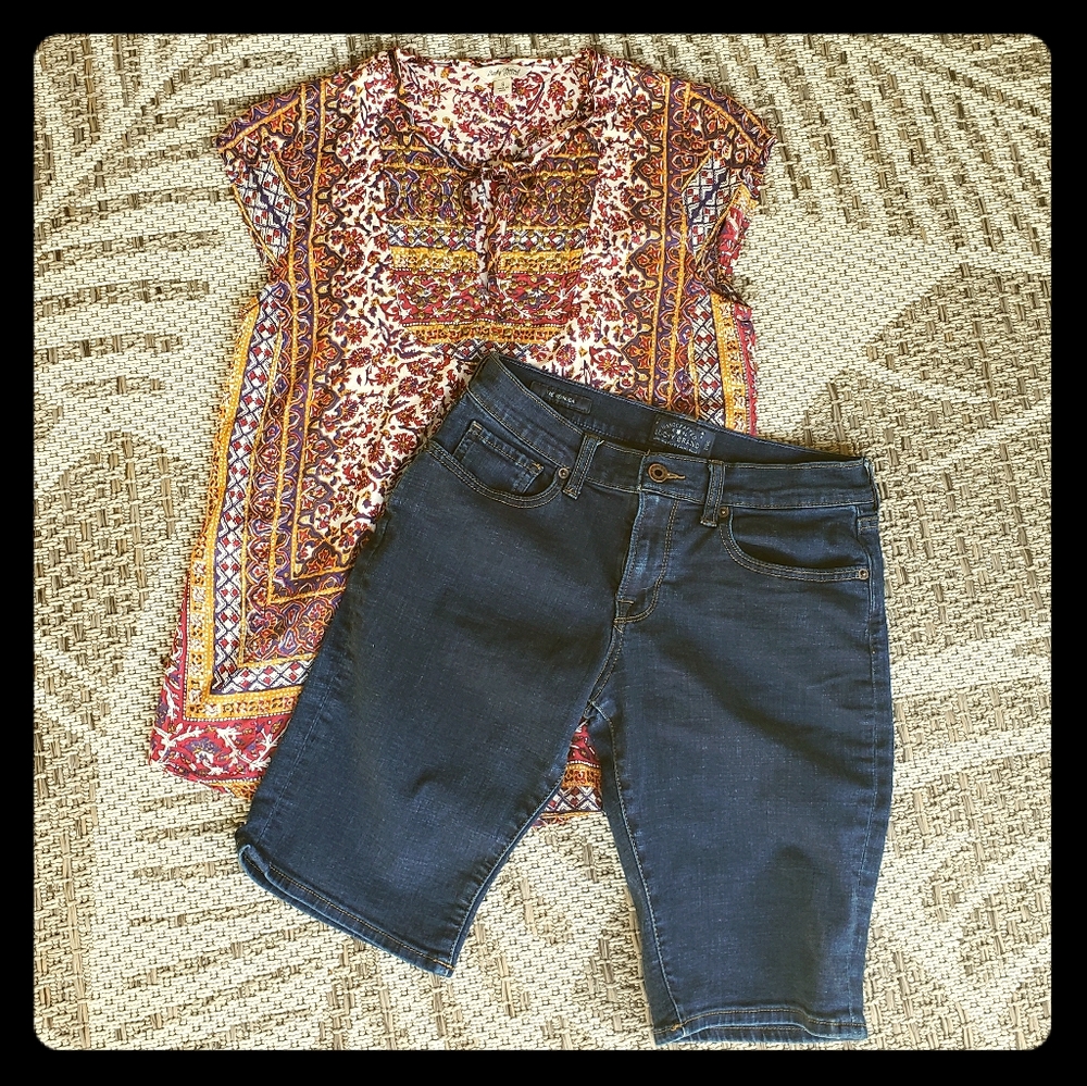 Lucky Brand Bermuda Jeans & Shirt